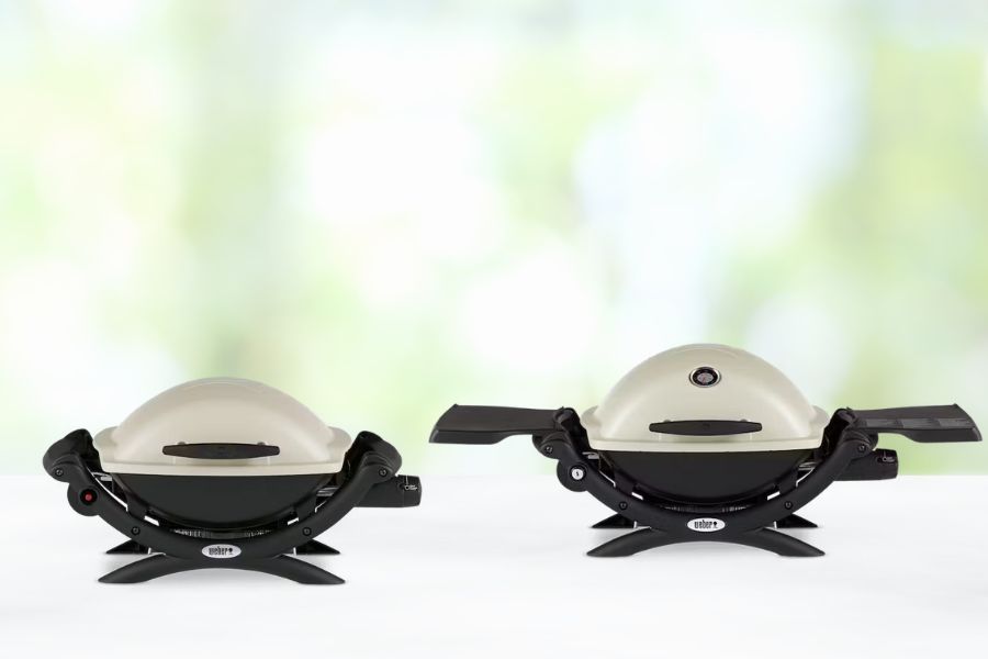 Weber Q1000 and Q1200 on kitchen counter