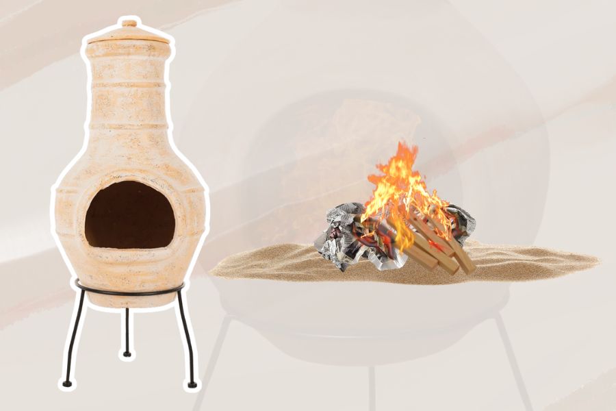 Concept of How to Cure a Chiminea