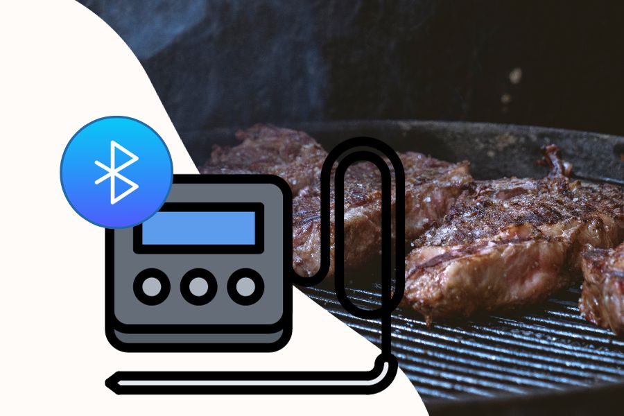 Concept of Bluetooth BBQ thermometer