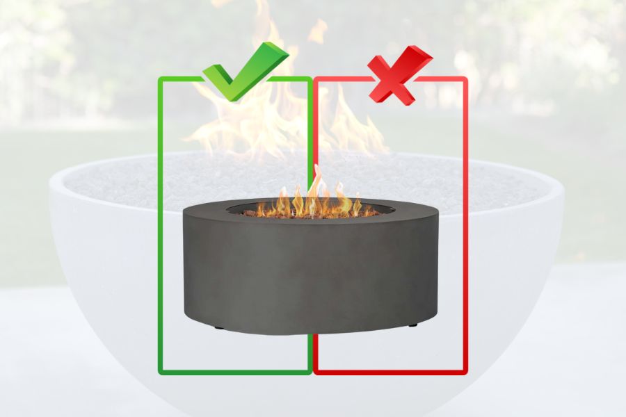 benefits and disadvantages of using a propane fire pit
