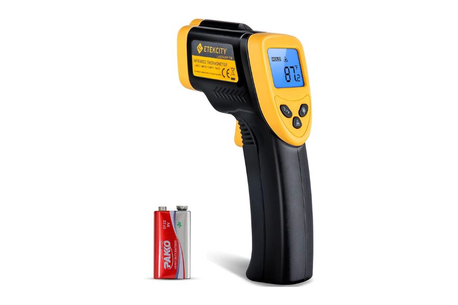 Taylor 9306N Infrared Thermocouple Thermometer w/ -67 to 572 F Temperature Range, Black Infrared Thermometer