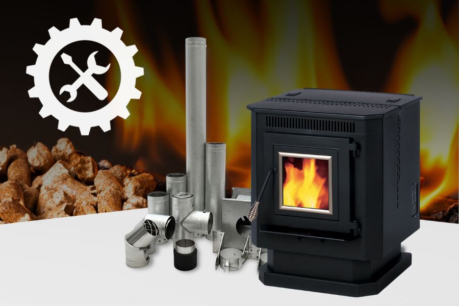 Concept of Pellet Stove Installation