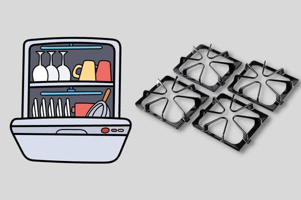 dishwasher and grates