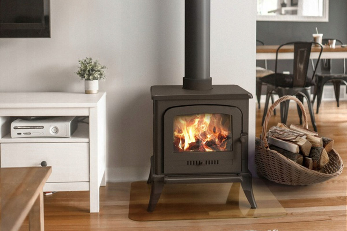 Wood-Burning Stove Heat a House