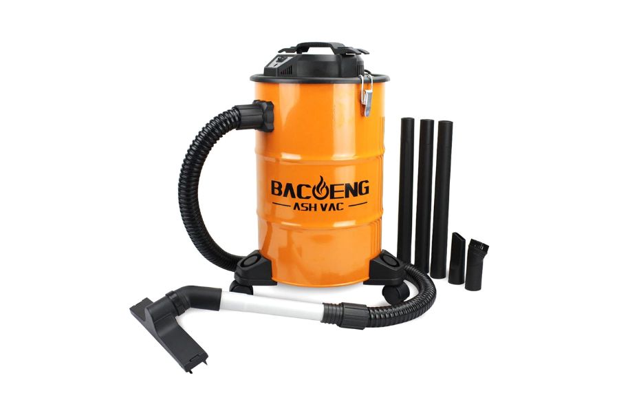 BACOENG 5.3-Gallon Ash Vacuum with Double Stage Filtration System