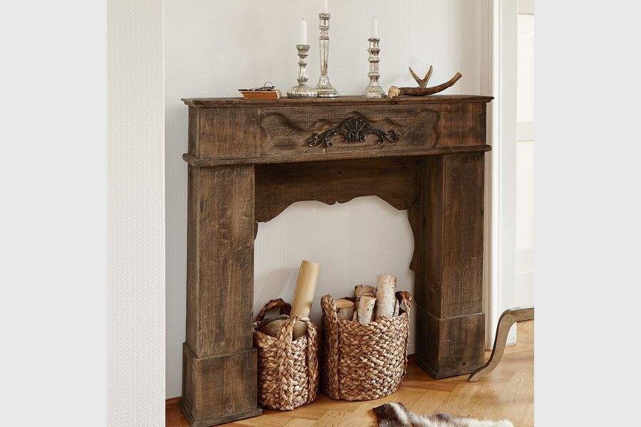 Traditional Empty Fireplace Decor