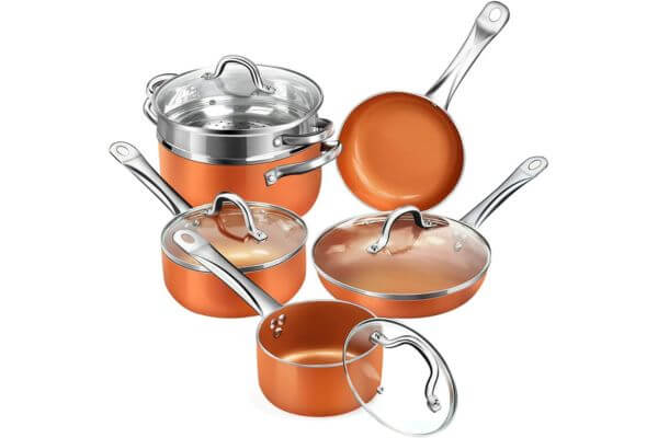 copper cookware set