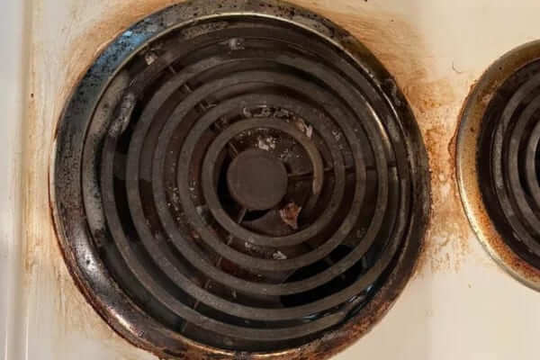 dirty stove coil