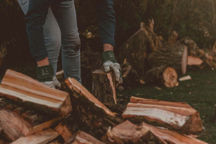 storing firewood for optimal moisture levels