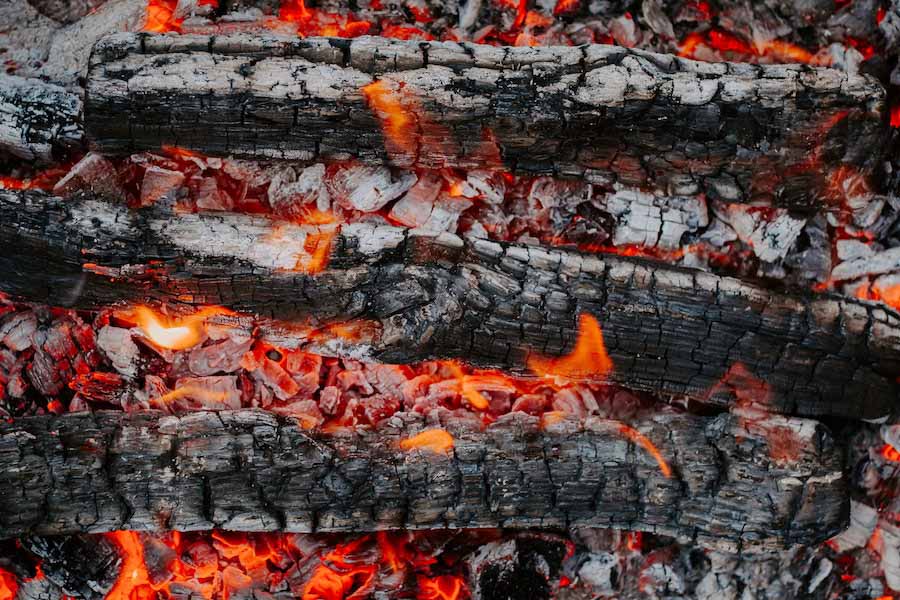 using properly seasoned firewood