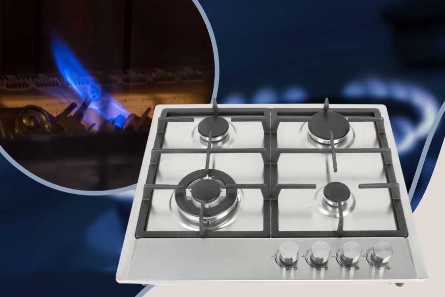 Concept of pilot light in gas stove