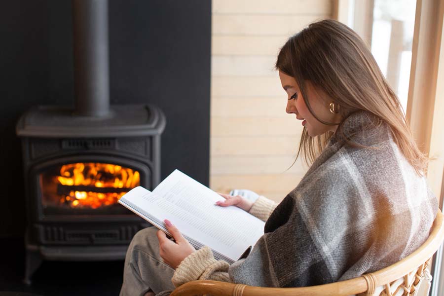 Enjoying a Tranquil and Wind-Free Fireplace Experience