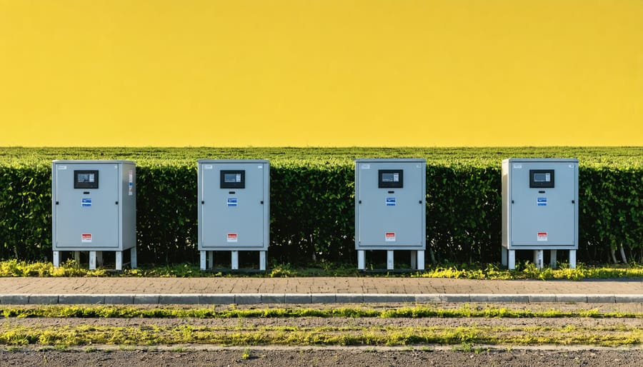 Chiminea positioned strategically on patio near house wall and seating area