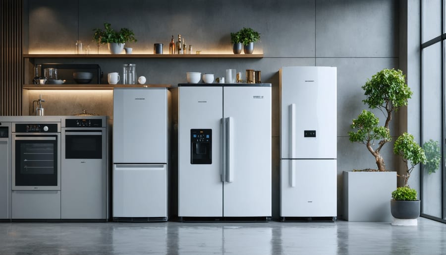 Close-up of high-efficiency furnace heat exchanger with condensation droplets