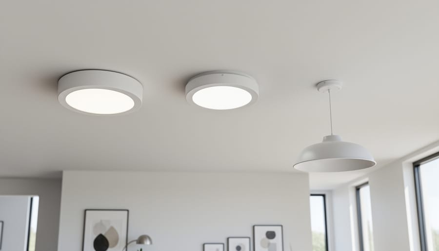 Three types of 6-inch air diffusers including ceiling, wall, and floor mounting options
