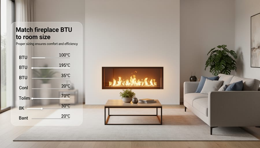 Hand adjusting gas fireplace controls with flames visible in background